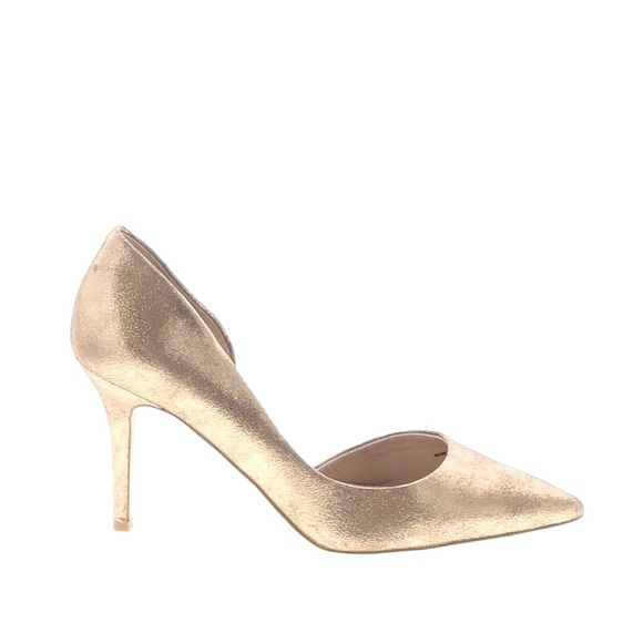 White House Black Market Shoes - White House Black Market Gold Stiletto Heels